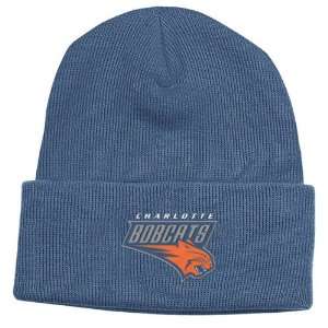  Charlotte Bobcats Youth Blue Clutch Performer Cuffed Knit 