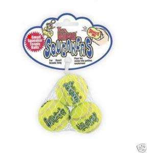 SMALL Air KONG SQUEAKER 1.5 Tennis Balls 3 pack Dog  