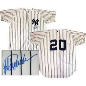  Jorge Posada New York Yankees Autographed White Jersey 