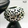 925 Sterling silver Hole European beads charms SQ2  