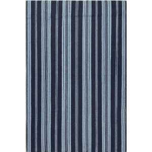 Surya Farmhouse Stripes Navy Light Blue Stripes Contemporary 2 6 x 8 