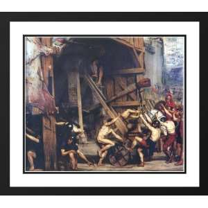 Poynter, Edward John 32x28 Framed and Double Matted The Catapault 