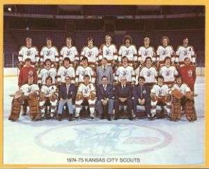 OLD ORIGINAL 74 KANSAS CITY SCOUTS NHL TEAM PHOTO MINT  