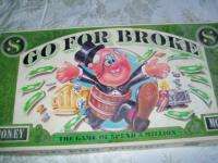 1976 GO FOR BROKE Opposite of Monopoly Board Game  