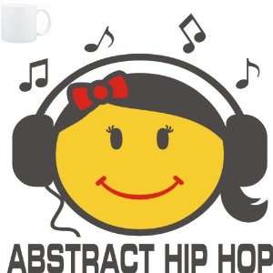  Mug White  Abstract Hip Hop   female smiley  Music 