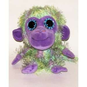  7 Purple & Green Fuzzy Squeeling Monkey Toys & Games