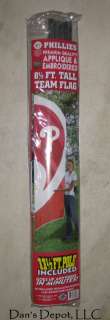 NEW MLB Philadelphia Phillies 8 1/2 ft. Tall Embroidered Team Flag 