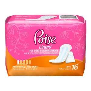  Poise Bladder Control Liners   Ultra Light, 16 ct Health 