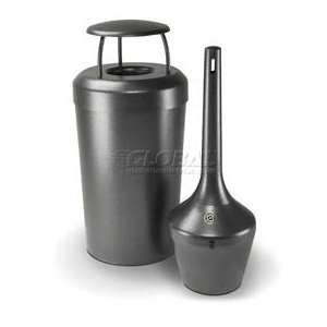  Smokers Outpost 715408 Steel Round Waste Container with 