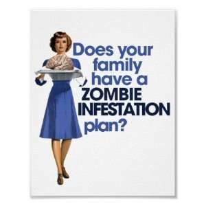  Zombie Infestation Plan Print