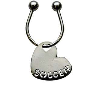  Soccer Sport Heart Keychain