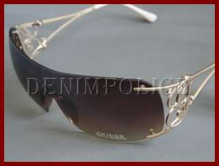 New GUESS Womens Sunglasses GU7119 GLD 34F satin gold  