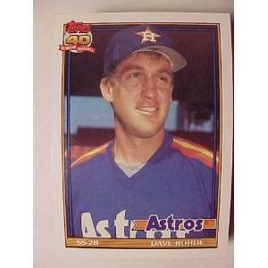  1991 Topps #531 Dave Rohde [Misc.]