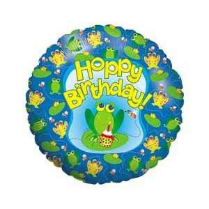  Hoppy Birthday Frog and Cupcake 18 Mylar Balloon Toys 
