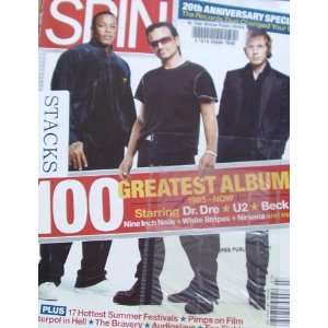  Spin Magazine July 2005 100 Greatest Albums DR DRE U2 Beck 
