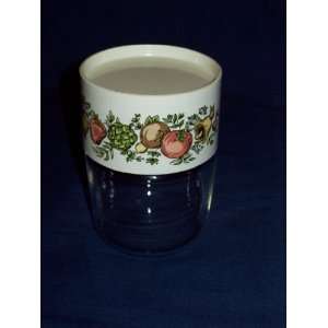  Corning Corelle Pyrex Spice of Life Small Glass Canister 