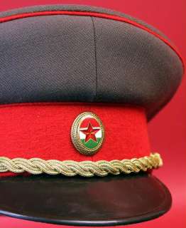   Hungary ARMY OFFICER VISOR HAT cap ORIGNL Soviet era Warsaw Pact 1980s