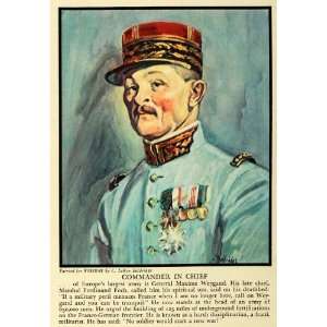   Weygand Military France Art   Original Color Print