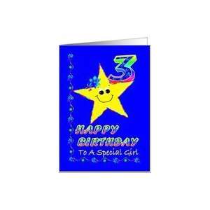  Third Birthday Star for Special Girl Card Toys & Games
