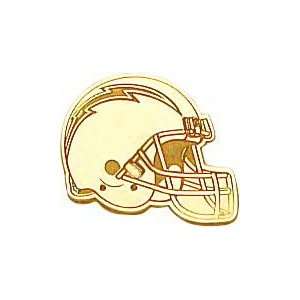   Gold NFL San Diego Chargers Football Helmet Tie Tac