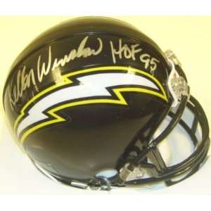   Kellen Winslow Signed Chargers Mini Helmet w/HOF 95 