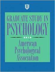 Graduate Study in Psychology, 2010, (1433805359), American 