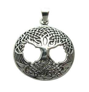 Celtic Tree of Life Sterling Silver Pendant Necklace  