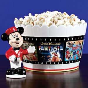  NEW Disney Popcorn Bowl & Mickey Salt Shaker Everything 