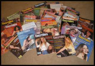   Easy Rider Magazine All with Centerfolds 1971 to 1983 40 Issues  