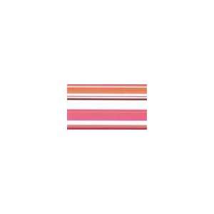  Ribbon Candy Pink, Orange, and Red Wallpaper Border in 