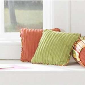   Decorative Pillow 10 x 10 Russet Chenille w/ Stripe Cord Baby