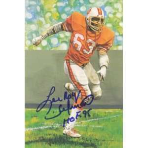  Lee Roy Selmon Autographed Tampa Bay Bucs Goal Line Art 