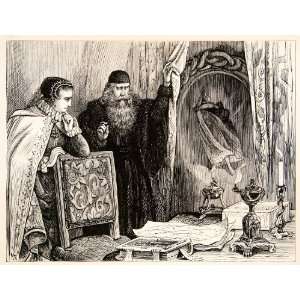  1877 Lithograph Soothsayer Ruggiero French Queen Catherine 