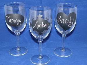 Chalkboard Labels/ Wine Glasses Storage Charms Chalk  