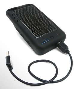 IPhone 4 4S External Solar Powered Battery Pack Charger Case/Cover 