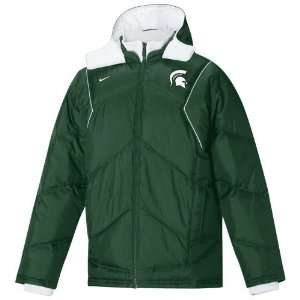  Nike Michigan State Spartans Green Conference Down Jacket 