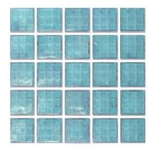   glass tiles   mosaic bottle blue paper faced sheets