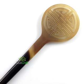 CHINESE CHARACTER Handmade Organic Horn Hair Stick  