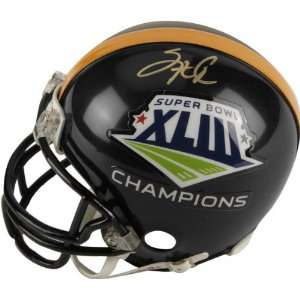  Santonio Holmes Pittsburgh Steelers Autographed Super Bowl 