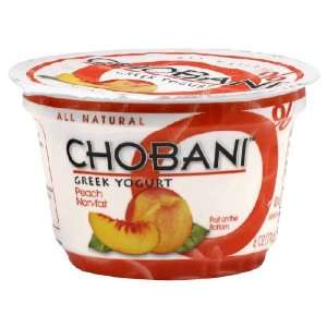 Chobani Peach Non Fat Greek Yogurt, 6 oz  Fresh