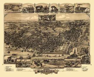Vintage Map Chester Pennsylvania 1885 Delaware County  