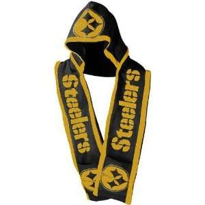  Pittsburgh Steelers Hooded Knit Scarf w/ Pockets 