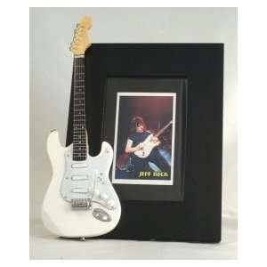  JEFF BECK Miniature Guitar Photo Frame Fender White 