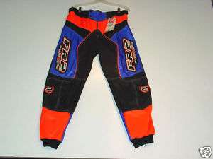   MX Racing Blue Black Orange 36 Snowmobiling Ski Motocross Pants  