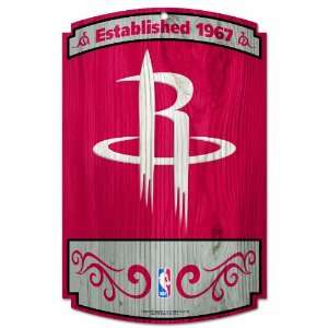 NBA Houston Rockets Wood Sign