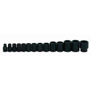   WS 4 14 14 Piece 1/2 Inch Drive Shallow 6 Point Impact Socket Set