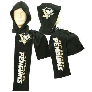  Pittsburgh Penguins Fleece Hood / Scarf Combination 