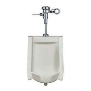   System with Exposed Manual Royal Urinal Flushometer Fixture   White