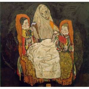  FRAMED oil paintings   Egon Schiele   24 x 24 inches 