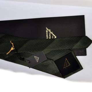 silk necktie normal size   tie 3.6 inch width color BLACK FOREST 